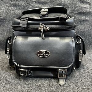 Saddlemen Seats Leather Backrest / Sissy Bar Motorcycle Touring Bag Luggage